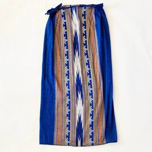 Long wrap skirt